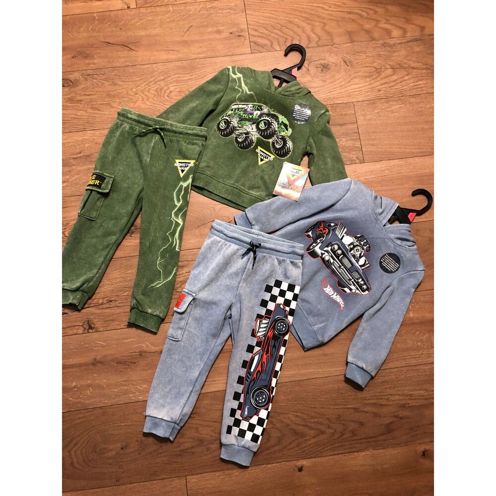 Monster Jam/ Hot Wheels 2T Boy's Bundle